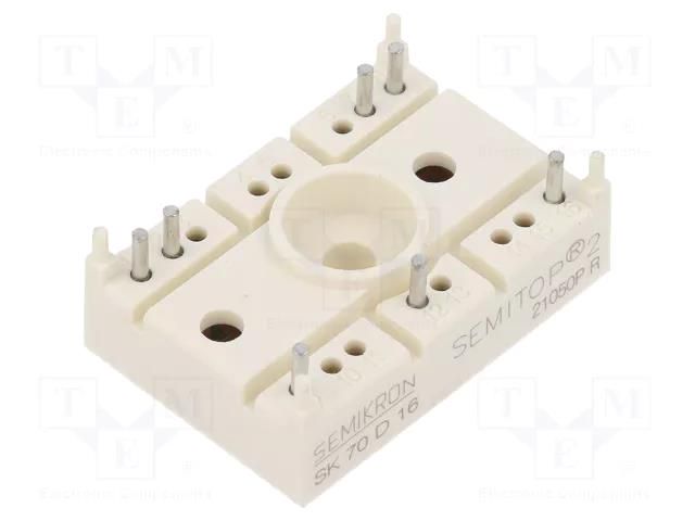 Bridge rectifier: three-phase; Urmax: 1.6kV; If: 70A; Ifsm: 270A SEMIKRON DANFOSS SK70D16