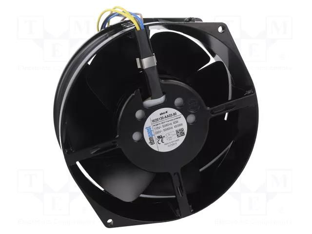 Fan: AC; axial; 115/230VAC; Ø162x55mm; 345m3/h; ball; 2800rpm; IP20 EBM-PAPST W2S130-AA03-90