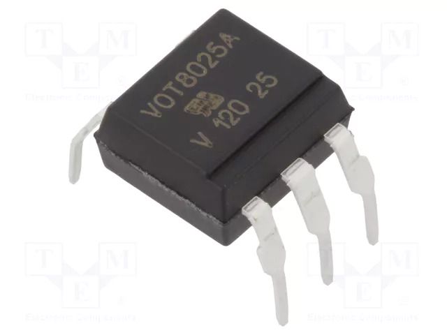 Optotriac; 5.3kV; triac,zero voltage crossing driver; Ch: 1 VISHAY VOT8025AG