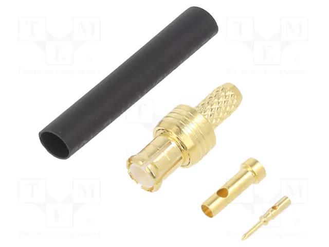 Connector: MCX; plug; male; straight; 50Ω; RG178(A,B); for cable LINX TECHNOLOGIES CONMCX007-R178