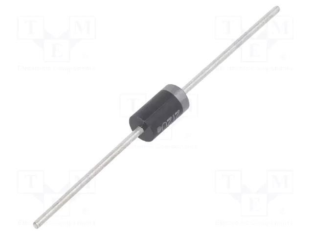 Diode: rectifying; THT; 1kV; 3A; bulk; Ifsm: 200A; DO27; Ufmax: 1V ONSEMI 1N5408G