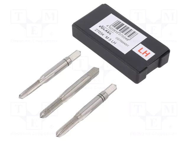 Tap; M5; 0.8; L: 50mm; Holder: hand; 4.9mm; Thread: left hand thread VÖLKEL VOLKEL-27034