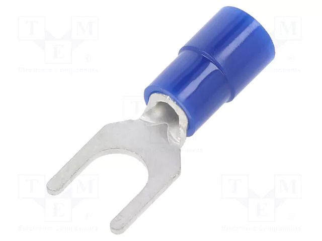Tip: fork; M5; Ø: 5.3mm; 1.04÷2.63mm2; crimped; for cable; insulated NICHIFU TMEX2Y-5-BLU