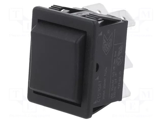 ROCKER; DP3T; Pos: 3; ON-OFF-ON; 16A/250VAC; Leads: connectors BULGIN C1570ATAAJ