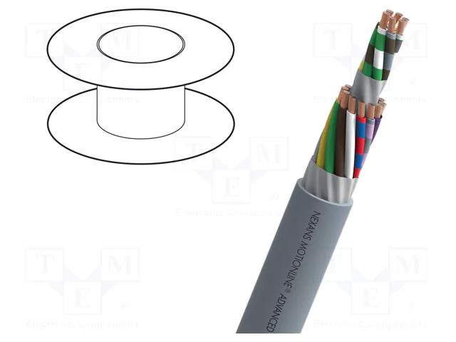 Wire; MOTIONLINE® ADVANCED; 4x0.34mm2; unshielded; 300V; Cu; grey NEXANS F103404E100