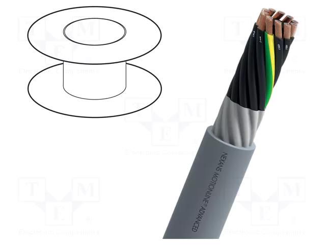 Wire; MOTIONLINE® ADVANCED; 25G1mm2; unshielded; 600V; Cu; grey NEXANS F110025T100