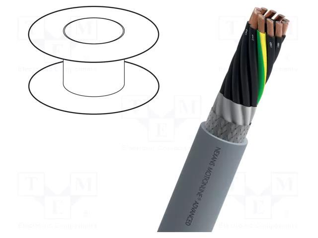 Wire; MOTIONLINE® ADVANCED; 2x0.5mm2; PVC; grey; 600V NEXANS Q105002T200