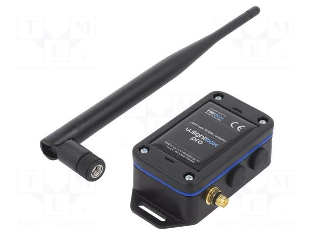 Wireless dimmer; glued,screw; 12÷24VDC; IP54; 2.4GHz; P: 1W; Ch: 1 BLEBOX WLIGHTBOXSPRO