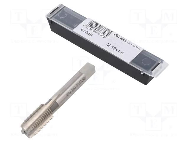 Tap; high speed steel grounded HSS-G; M12; 1.5; 70mm; 7mm VÖLKEL VOLKEL-66348