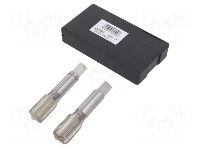 Tap; high speed steel grounded HSS-G; PG9; 70mm; 9mm; Thread: PG VÖLKEL VOLKEL-25709