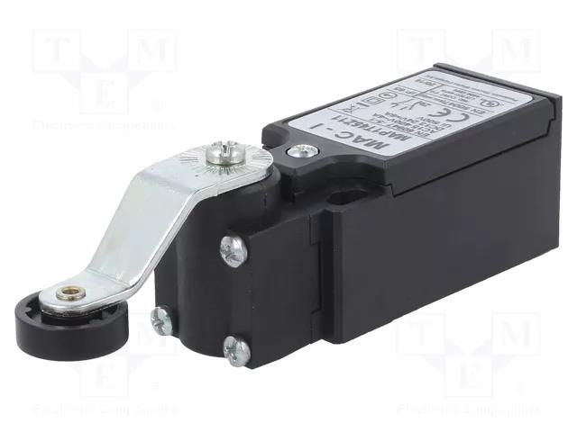 Limit switch; lever R 43,5mm, plastic roller Ø18mm; NO + NC PANASONIC MAP1T45Z11