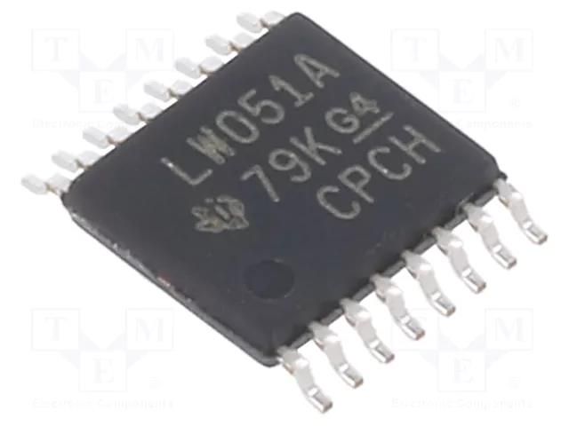 IC: digital; demultiplexer,multiplexer; Ch: 8; SMD; TSSOP16; 74LV TEXAS INSTRUMENTS SN74LV4051APW