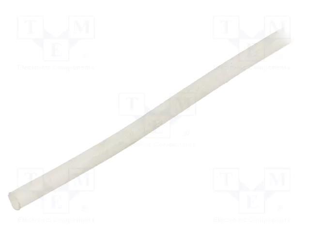 Insulating tube; fiberglass; natural; max.180°C; Øint: 3.5mm SYNFLEX HGS-3.5-NA-100