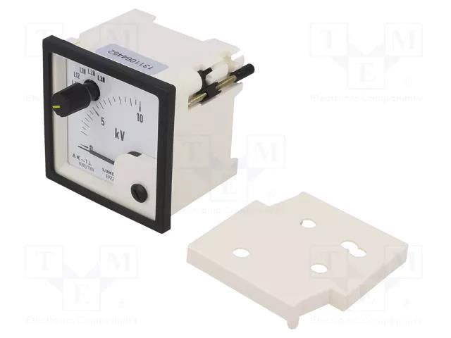 Voltmeter; on panel; VAC: 0÷6kV; Class: 1.5; True RMS; Umax: 300V LUMEL EP27-NC7020000