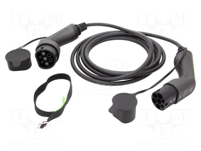 Cable: eMobility; 230V; 3.6kW; IP55; single-phase; 5m; 16A; -30÷50°C GREEN CELL GC-EV13