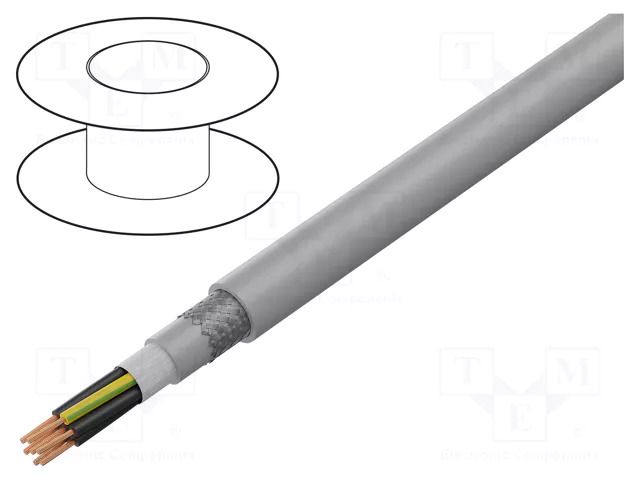 Wire: control cable; ÖLFLEX® FD 855 CP; 3G1mm2; grey; stranded; Cu LAPP CL-FD855CP-3G1
