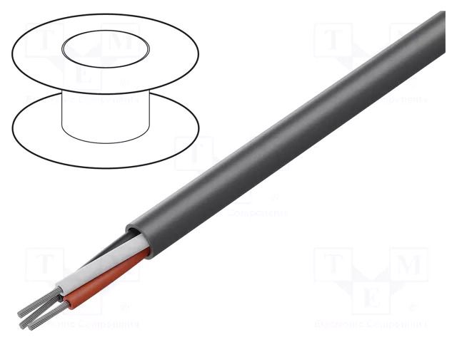 Wire; Alpha Essential C&C; 3x18AWG; unshielded; 300V; 30.5m; Cu ALPHA WIRE 1898C-SL005