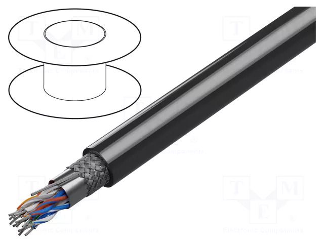 Wire; 6x2x24AWG; RS232,RS422; stranded; Cu; Insulation: PVC; chrome BELDEN 8106.0030