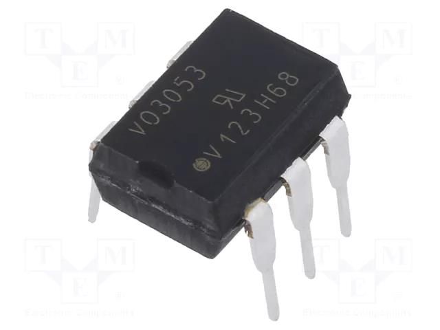 Optotriac; 1.5kV; triac; DIP6; Ch: 1; VO3053; 2kV/μs VISHAY VO3053