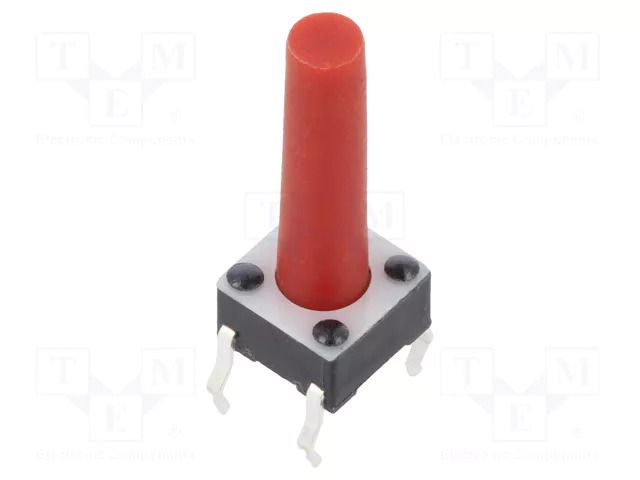 Microswitch TACT; SPST-NO; Pos: 2; 0.05A/12VDC; THT; 2.45N; 6x6x4mm E-SWITCH TL1105LF250Q