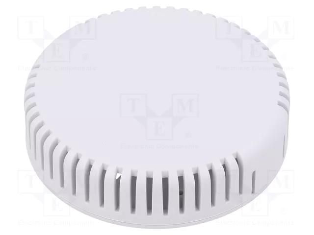 Enclosure: for alarms; Z: 20.3mm; ABS; white; 1551V; vented; Ø: 80mm HAMMOND HM-1551V13WH
