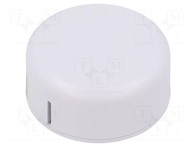 Enclosure: for alarms; Z: 20.3mm; ABS; white; 1551SNAP; Ø: 45mm; IP30 HAMMOND HM-1551SNAP11WH
