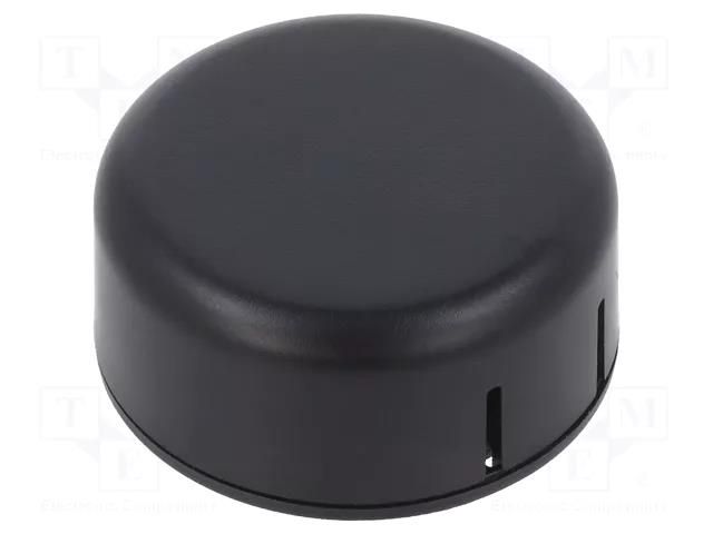 Enclosure: for alarms; Z: 20.3mm; ABS; black; 1551SNAP; Ø: 45mm; IP30 HAMMOND HM-1551SNAP11BK