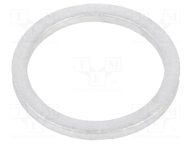 Gasket; aluminium; Thk: 1.5mm; Øint: 14mm; Øout: 18mm; DIN 7603 ELESA+GANTER DIN7603-AL-14-18-A