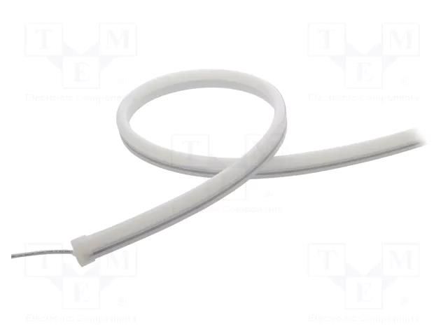 NEON LED tape; white neutral; LED/m: 120; 10mm; IP65; 9.6W/m; 24VDC WISVA OPTOELECTRONICS HH-NWI-1023GA-NEON
