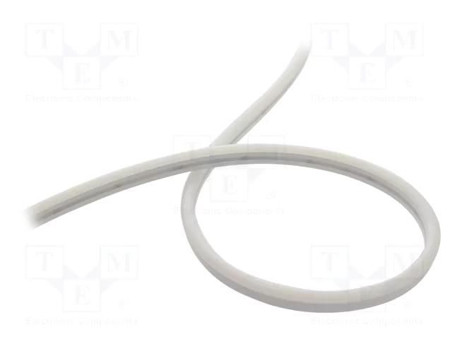 NEON LED tape; white neutral; LED/m: 120; 8mm; IP65; 6W/m; Thk: 15mm WISVA OPTOELECTRONICS HH-NWC-0815GA-NEON