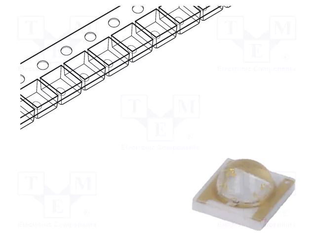 LED; 3535; 120°; convex; 2.8÷3.4VDC; 3.45x3.45x1.95mm; Pmax: 1W REFOND RC35E1-BNE-FR