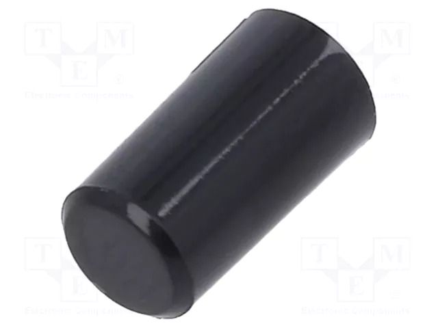 Button; none; Ø5.08x9.05mm; 9.05mm; round; round; black; black E-SWITCH 1RBLK