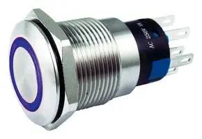 VR SW, ILLUM, SPST-NO/NC, BLU, 5A, 250V MC010917