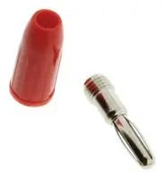 BANANA PLUG, 15A, STUD, RED 455-102