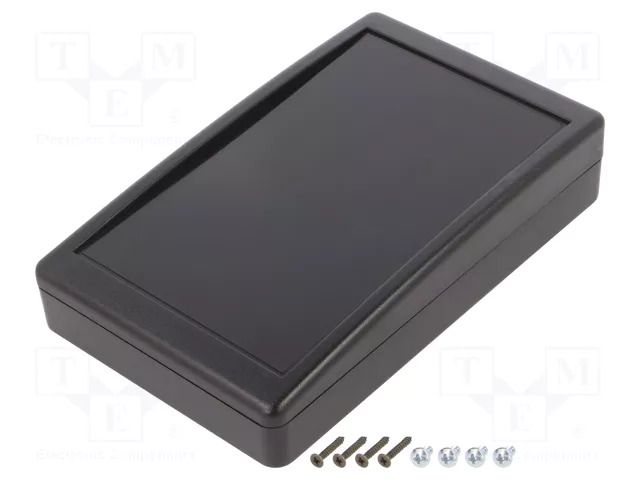 Enclosure: desktop; X: 90mm; Y: 144mm; Z: 30mm; ABS; black SUPERTRONIC PP082N