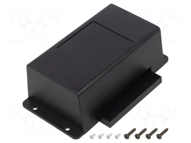 Enclosure: multipurpose; X: 78mm; Y: 133mm; Z: 45mm; ABS; black SUPERTRONIC PP092N