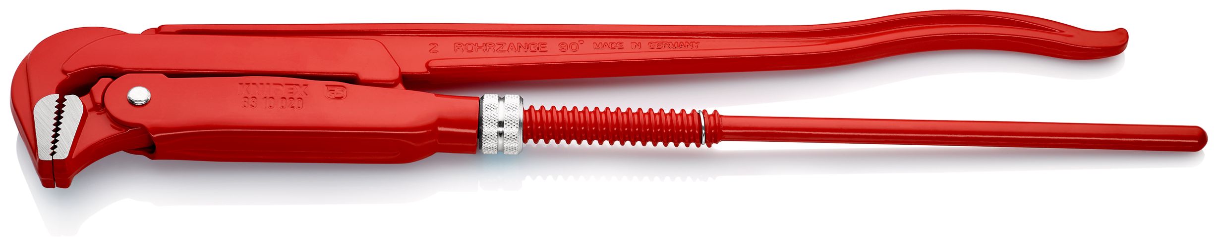 KNIPEX 83 10 020 Pipe Wrench 90° red powder-coated 560 mm 83 10 020 4003773014201