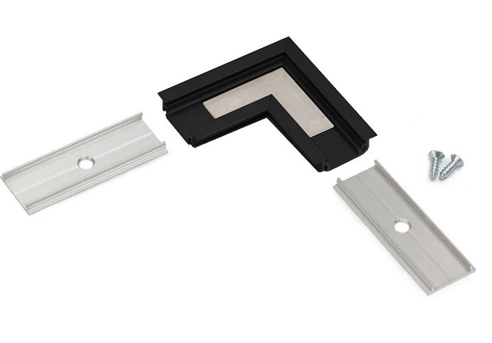 connector CORNER10 90 deg black anod. /plastic bag 83110021 5901597204176