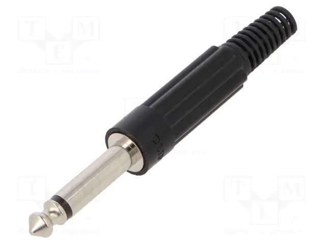 Connector: Jack 6,3mm; plug; male; mono; ways: 2; straight; white CLIFF FM1022