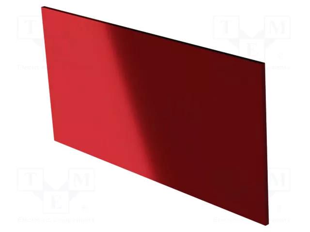 Front panel; for enclosures; Panel colour: semi-transparent red ITALTRONIC IT-06.2050000