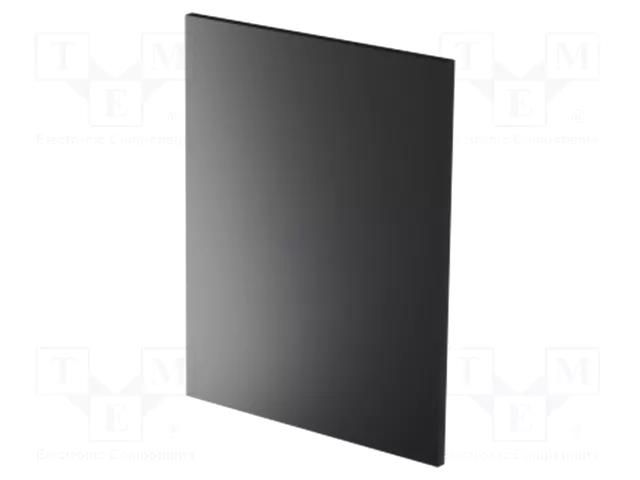 Rear panel; for enclosures; Panel colour: black; UL94V-0; PVC ITALTRONIC IT-06.3730000