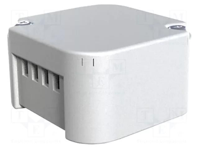 Enclosure: junction box; X: 43.8mm; Y: 43.8mm; Z: 25mm; light grey ITALTRONIC IT-12.0002004