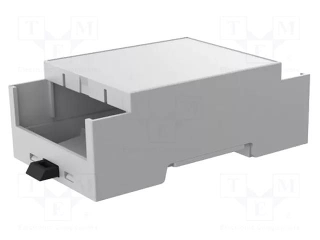 Enclosure: for DIN rail mounting; Y: 90mm; X: 53.3mm; Z: 32mm; grey ITALTRONIC IT-35.0307000.BL