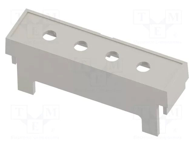 Terminals cover; grey; Holes no: 4; 10.16mm ITALTRONIC IT-P05030208T.BL
