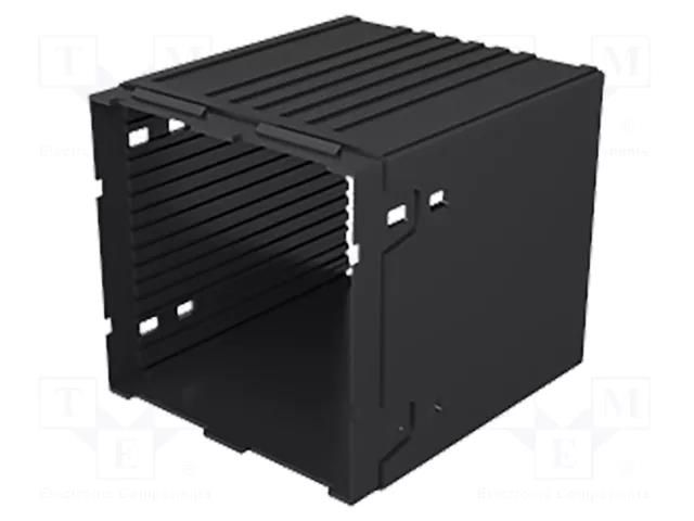 Enclosure: enclosure base; X: 96mm; Y: 96mm; Z: 75mm; PPO; black ITALTRONIC IT-P115501075