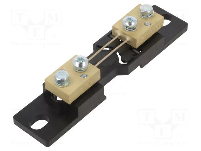 Current shunt; 10A; Class: 0.2; 60mV; for DIN rail mounting LUMEL B2-06010A0A0100M0