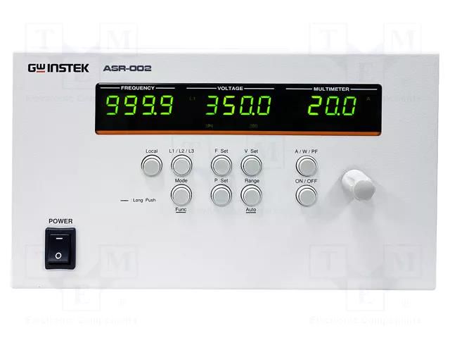 Test acces: three phase power controller GW INSTEK ASR-002