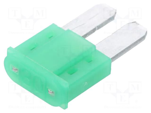 Fuse: fuse; 30A; 32VDC; automotive; 11mm; tin alloy; Indication: LED ESKA 341933