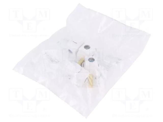 Supply clamp; Poles: 2; 4pcs. SCHNEIDER ELECTRIC A9XPCD04