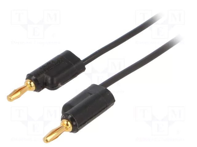 Test lead; 15A; banana plug with axial socket 4mm,both sides POMONA POM-1081-36-0